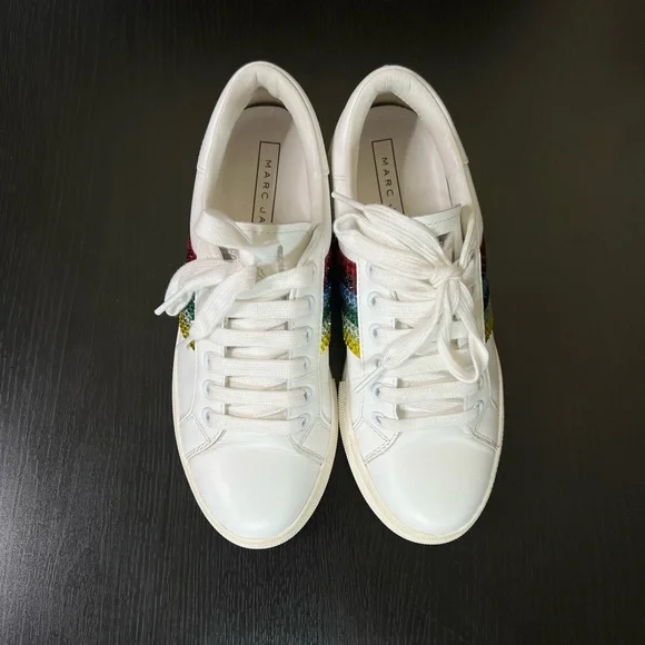 Marc Jacobs Empire Strass Lace Up Sneakers - Picture 7 of 14